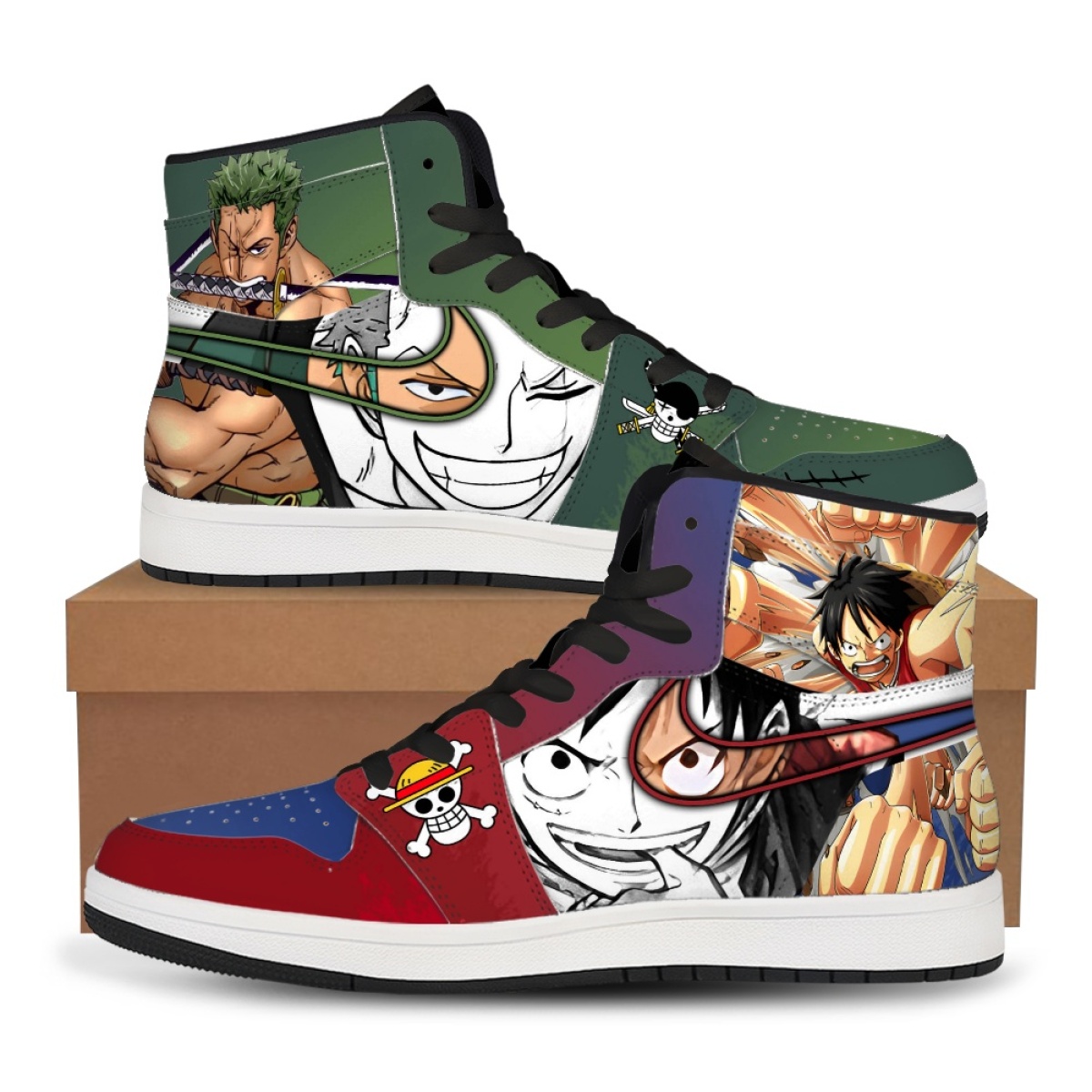Men'S Shoes Good For Running - One Piece Anime Luffy Roronoa Zoro