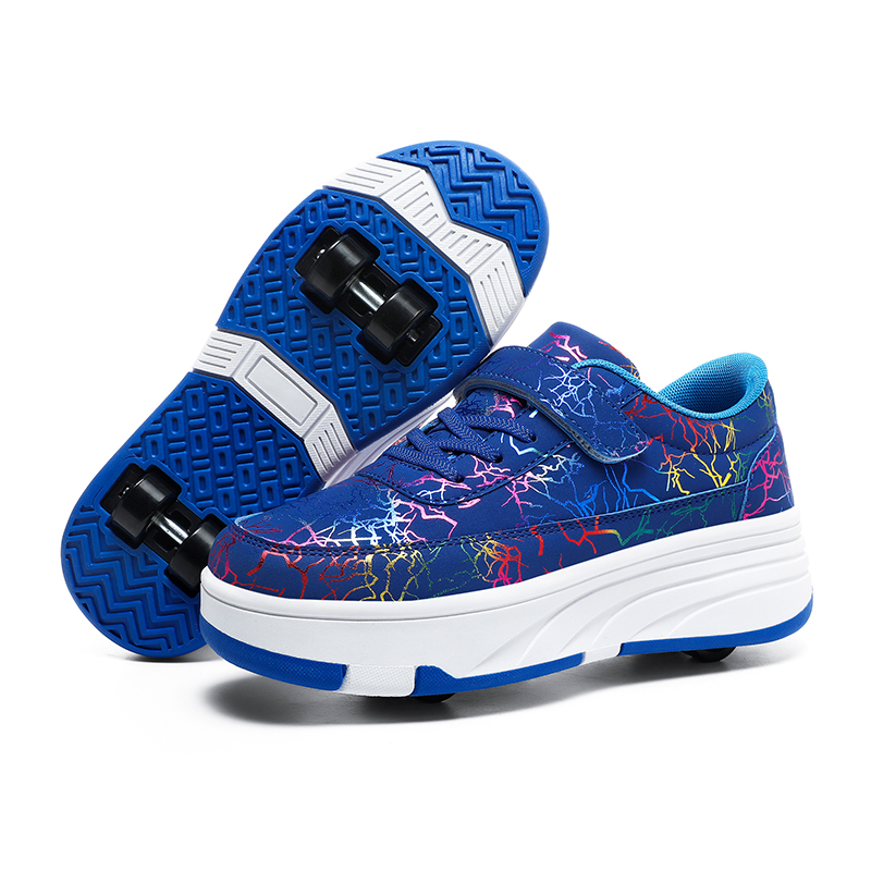 Men Shoes Running - Trendy Roller Skates, Wear-Resistant Wheels, Stable