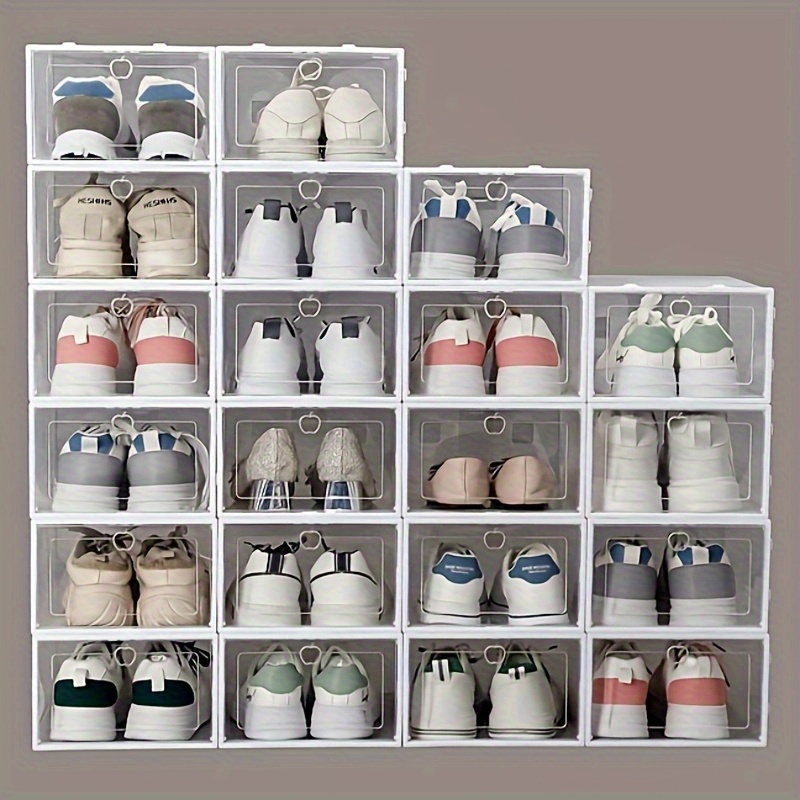 Men Shoes Must Have - 12-Piece Set: Upgraded, Extra-Thick Transparent Shoe