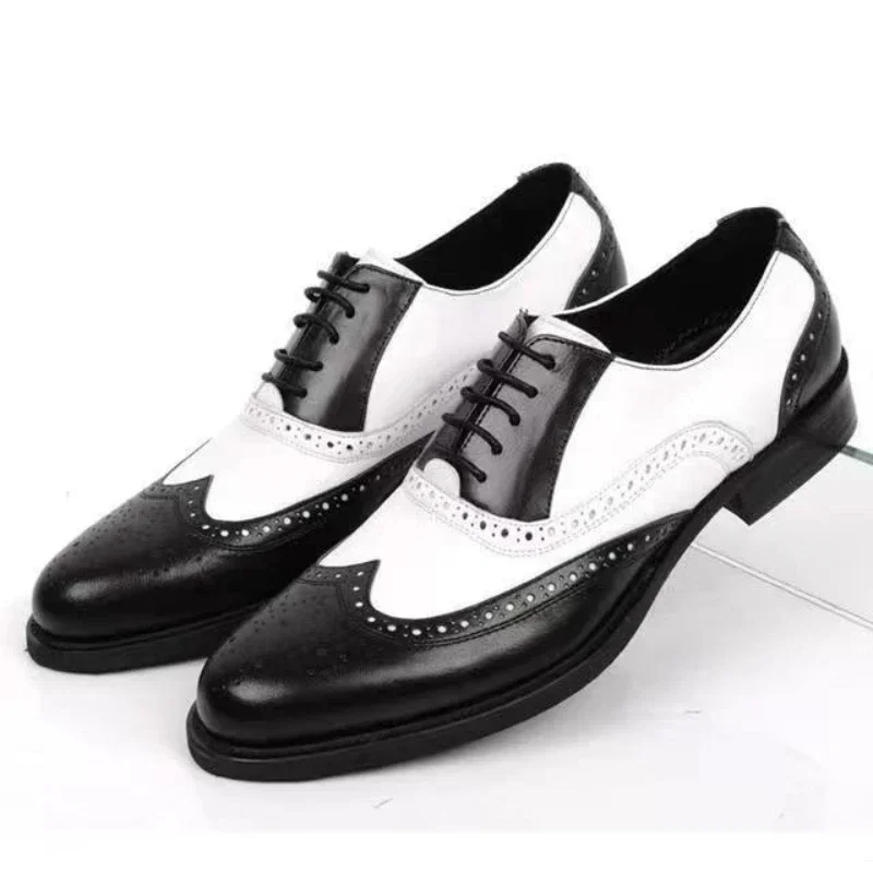 Men Shoes Official - Mixed Colors Mens Dress Shoes Retro