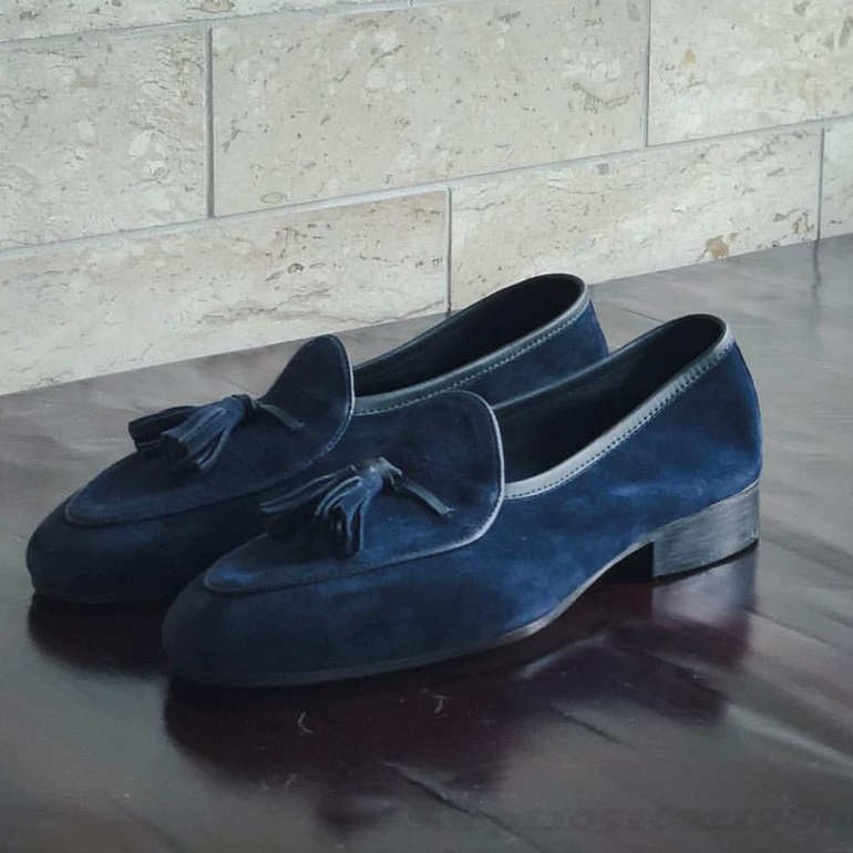 Tassel Decor Men Loafers Navy  - Men'S Shoes Hugo Boss 评论和价格