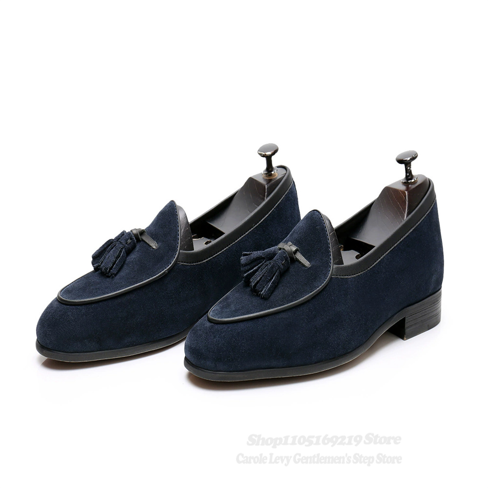 Tassel Decor Men Loafers Navy  - Men'S Shoes Hugo Boss 评论和价格