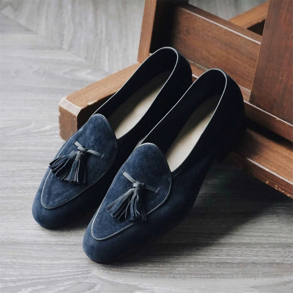 Tassel Decor Men Loafers Navy  - Men'S Shoes Hugo Boss 评论和价格
