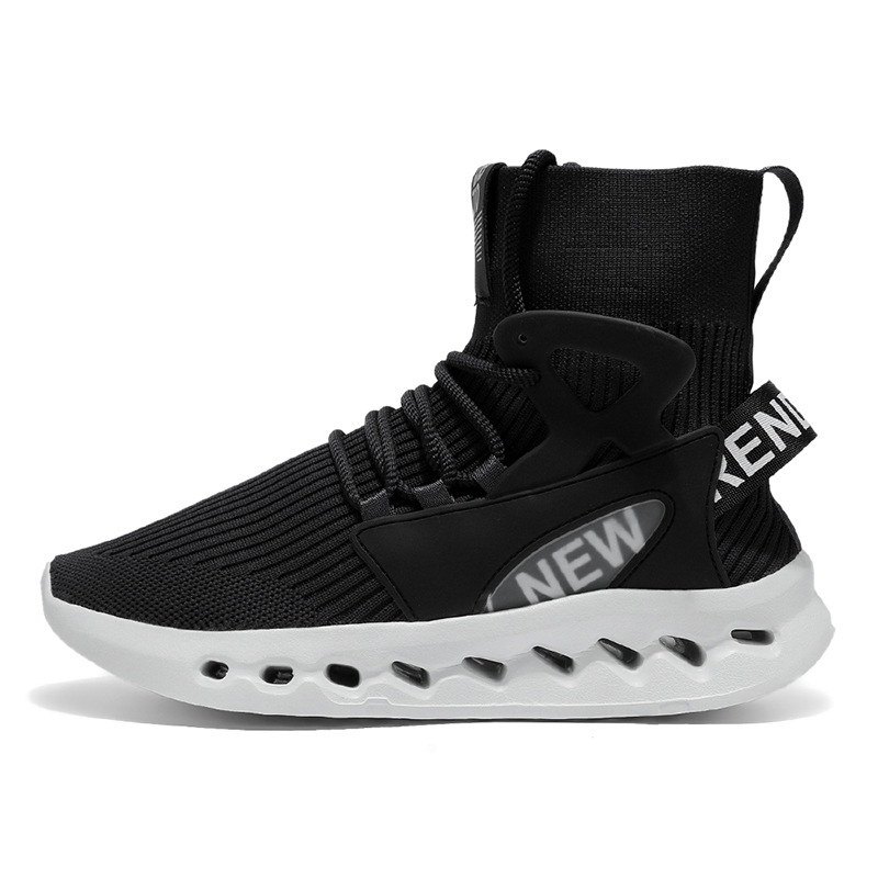 Trendy Men High Top Sock Shoes - Men Shoes Running 评论和价格