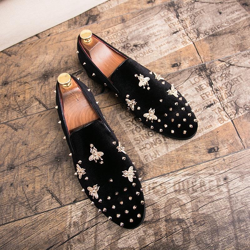 rivets men's dress shoes red b - Men Shoes Official 评论和价格
