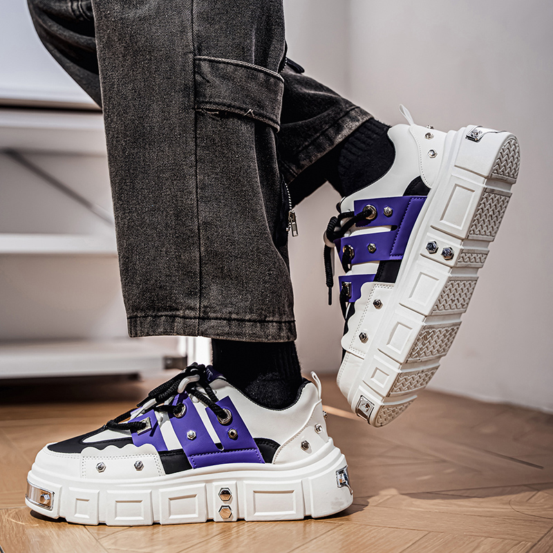Cyberpunk Metal Decor Thick So - Men Shoes Must Have 评论和价格