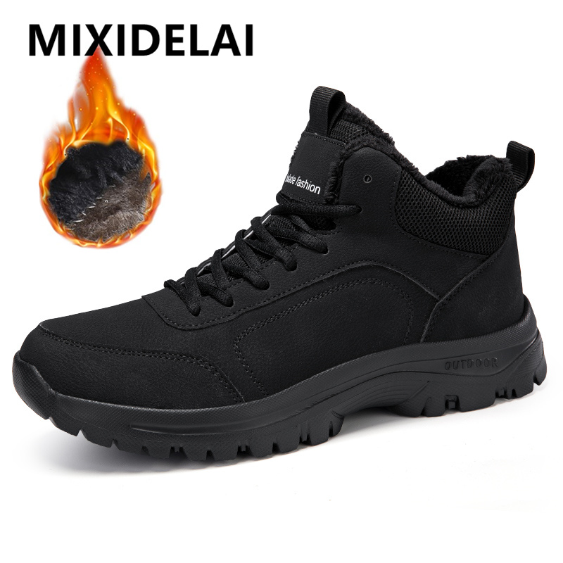 Winter Men's Boots Warm Plush  - Men'S Shoes With Support 评论和价格