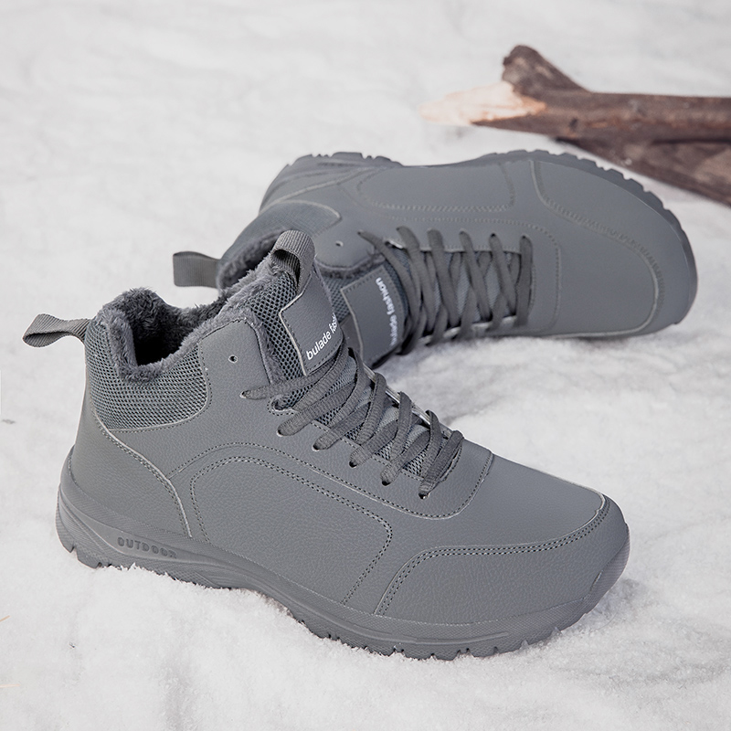 Winter Men's Boots Warm Plush  - Men'S Shoes With Support 评论和价格