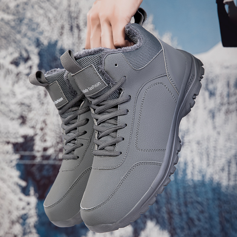 Winter Men's Boots Warm Plush  - Men'S Shoes With Support 评论和价格