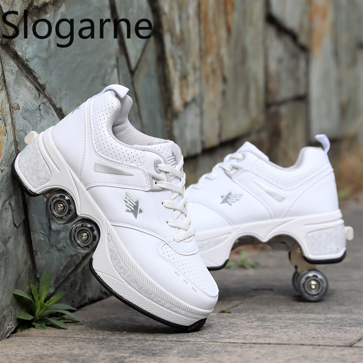 Women 4 Wheels Deformation Rol - Men Shoes Casual 评论和价格