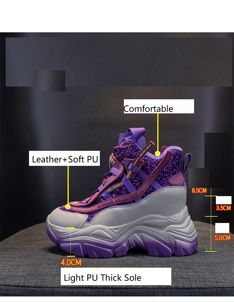 2025 Women's Hidden Wedge Snea - Running Shoes Lightweight 评论和价格