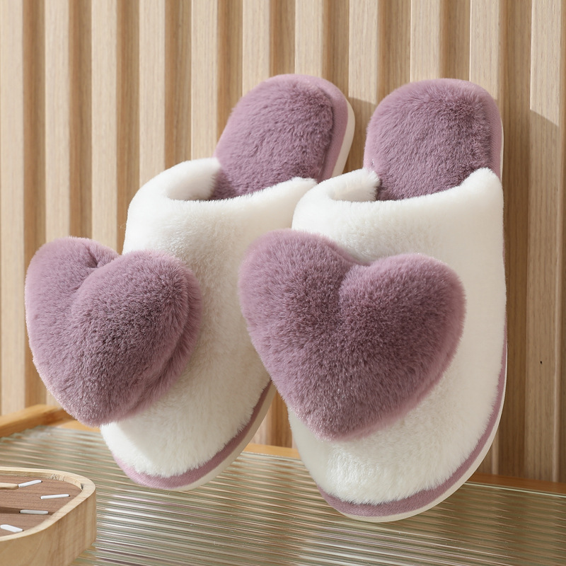 Winter Warm Heart Pattern Cott - Men Shoes Casual 评论和价格