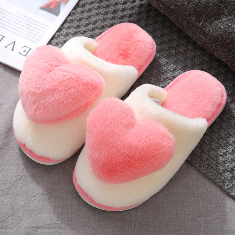 Winter Warm Heart Pattern Cott - Men Shoes Casual 评论和价格