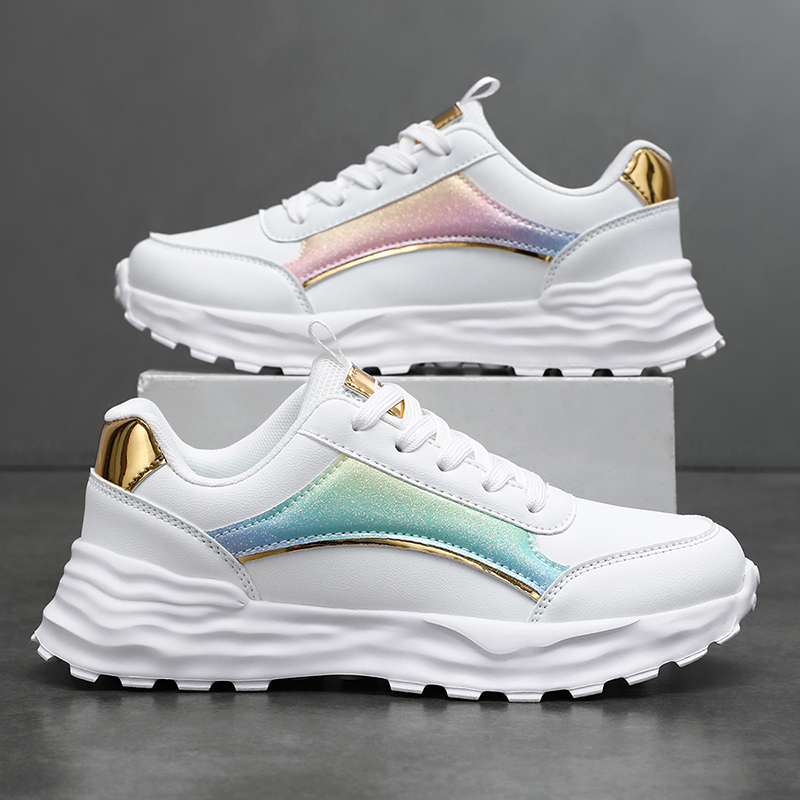 Women's Leather Sports Leisure - Running Shoes Lightweight 评论和价格