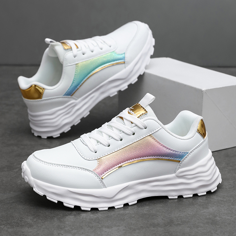 Women's Leather Sports Leisure - Running Shoes Lightweight 评论和价格