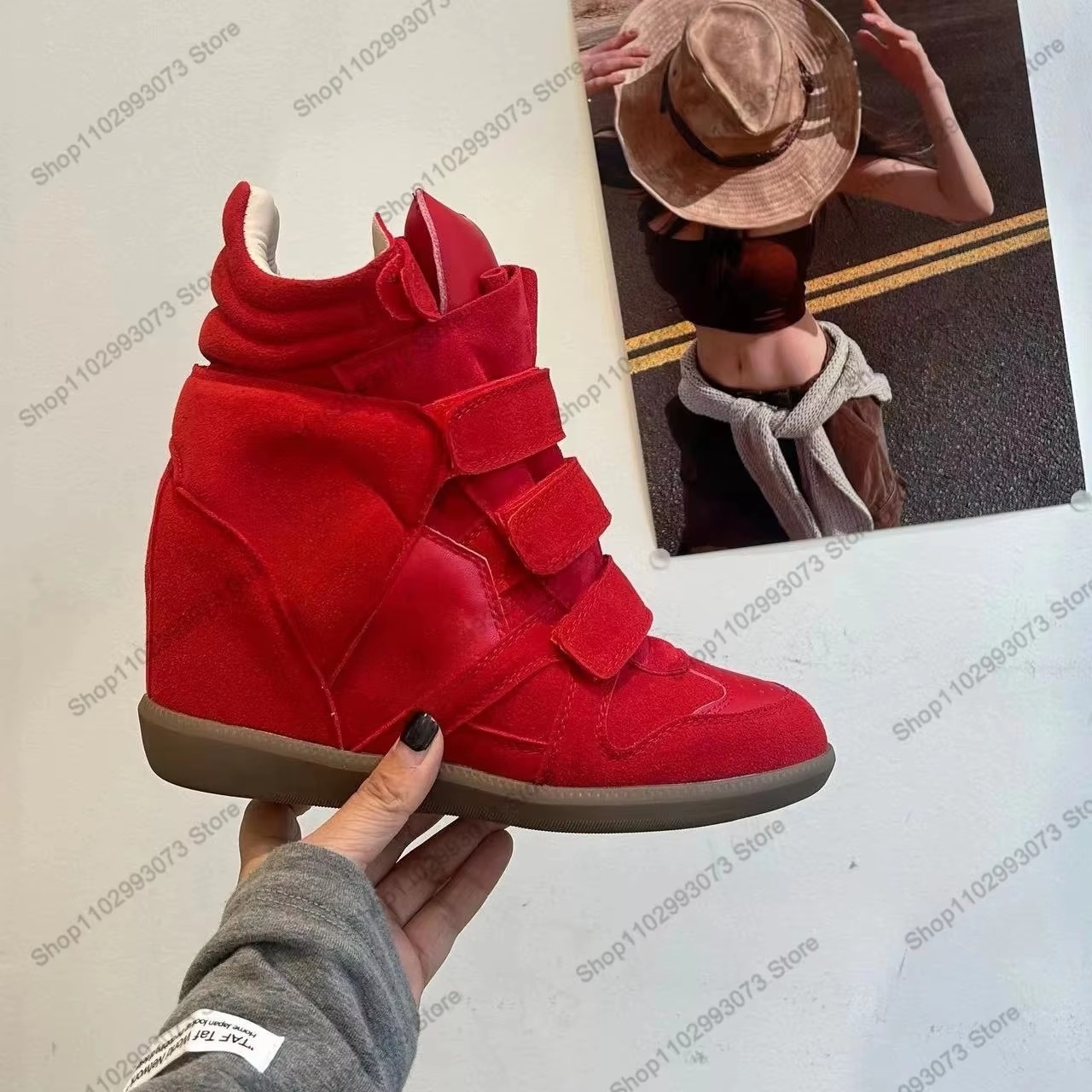 Women Hidden Wedge Heel High‑T - Running Shoes Lightweight 评论和价格