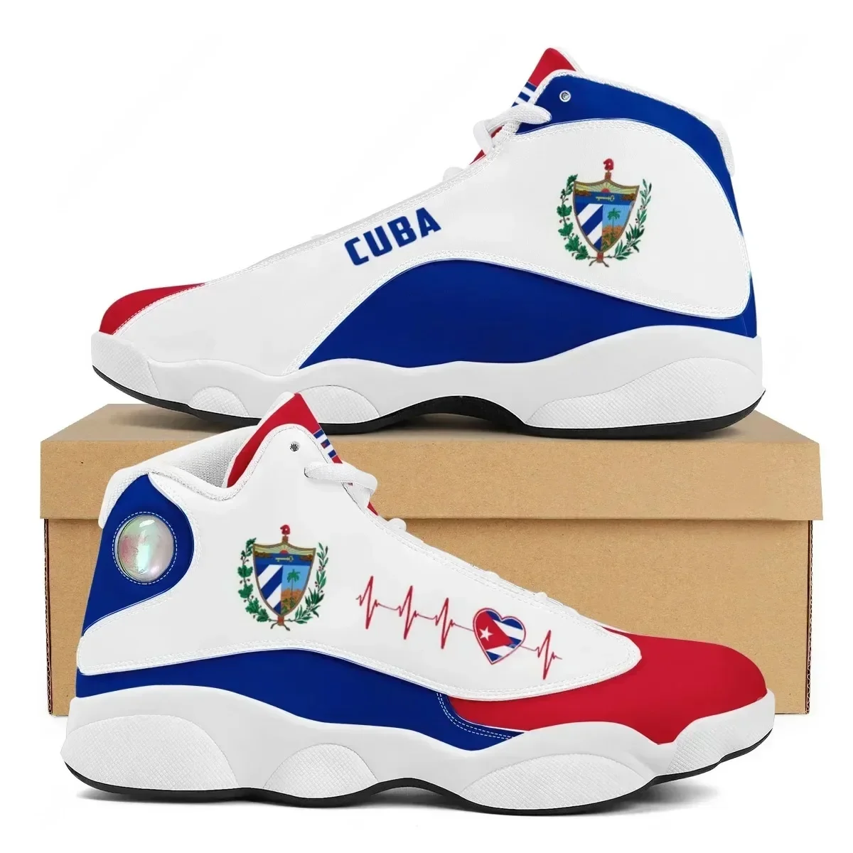 CUBA Flag Print Cool Men Baske - Men'S Shoes For Tennis 评论和价格